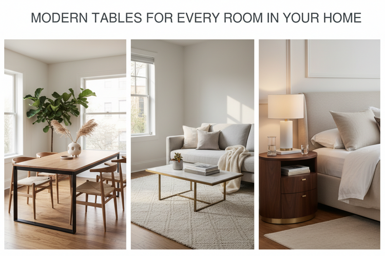 Modern Tables for Every Room in Your Home