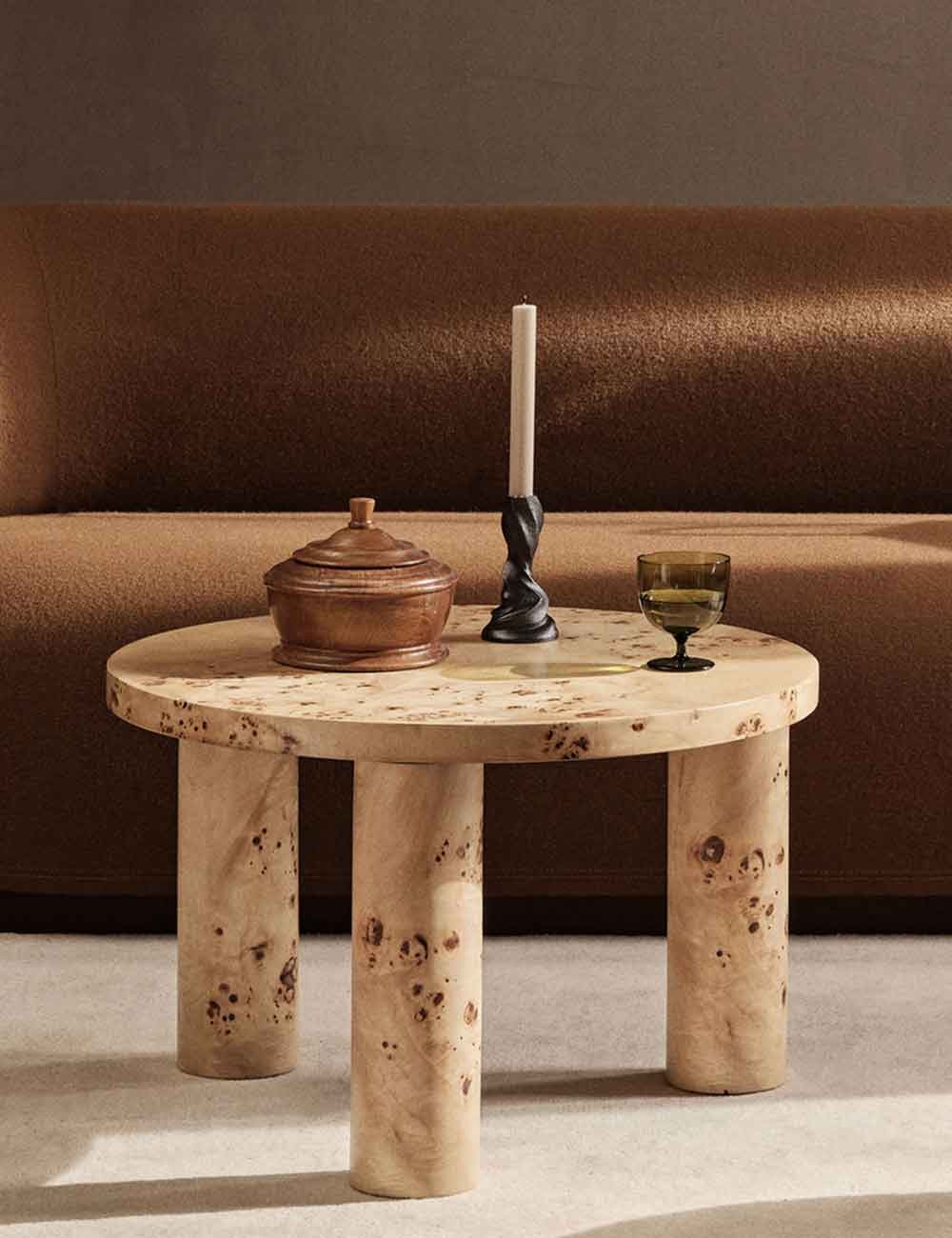 BURL POST COFFEE TABLE