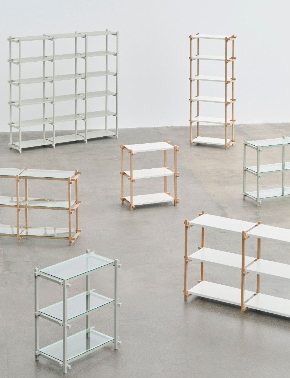 WOODY SHELVING COLUMN LOW