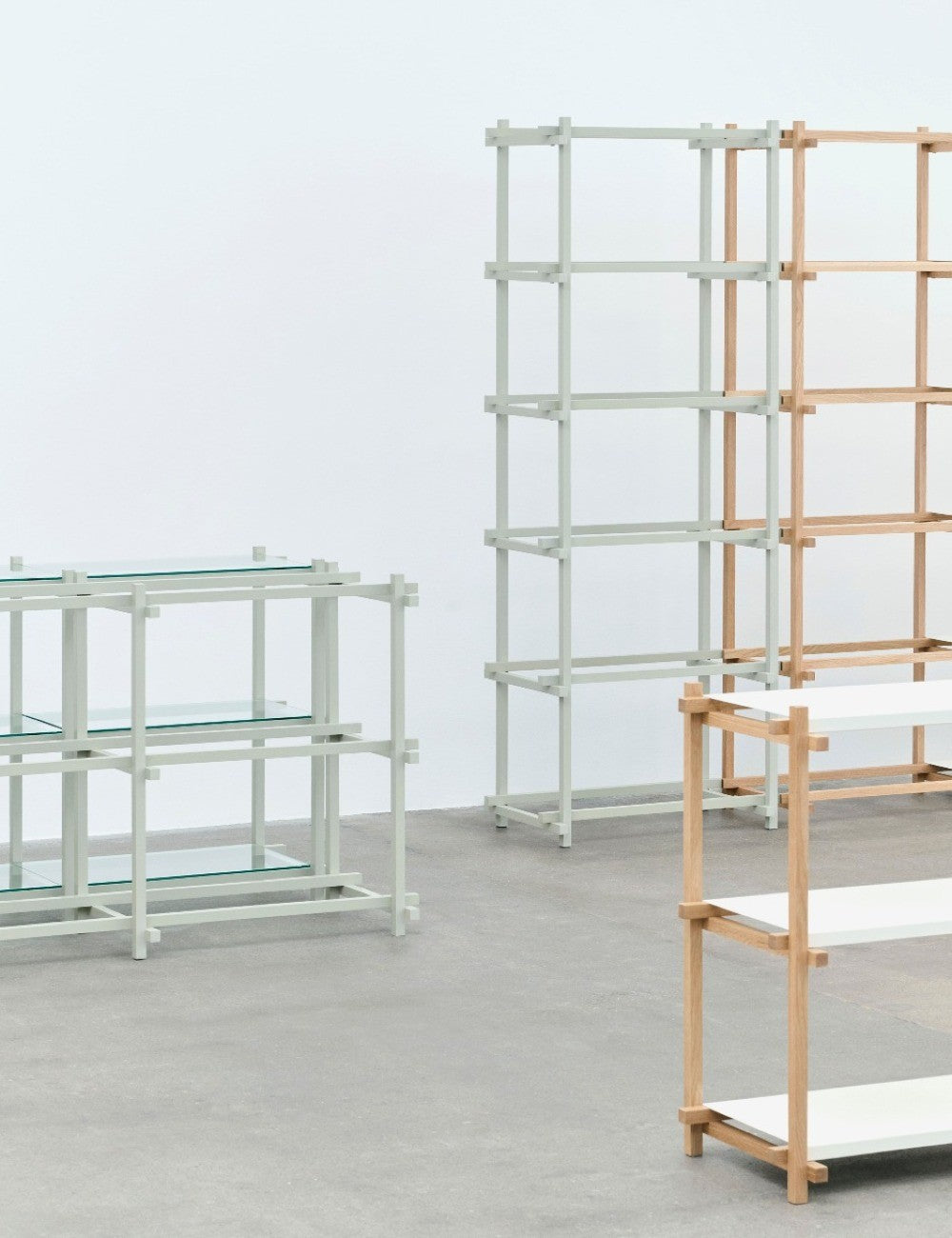 WOODY SHELVING COLUMN LOW