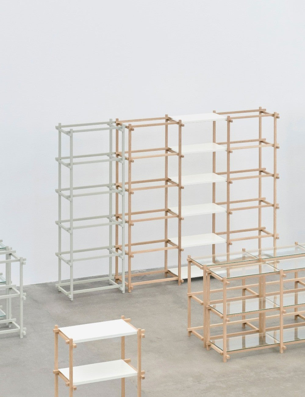 WOODY SHELVING COLUMN LOW