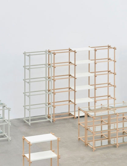 WOODY SHELVING COLUMN LOW