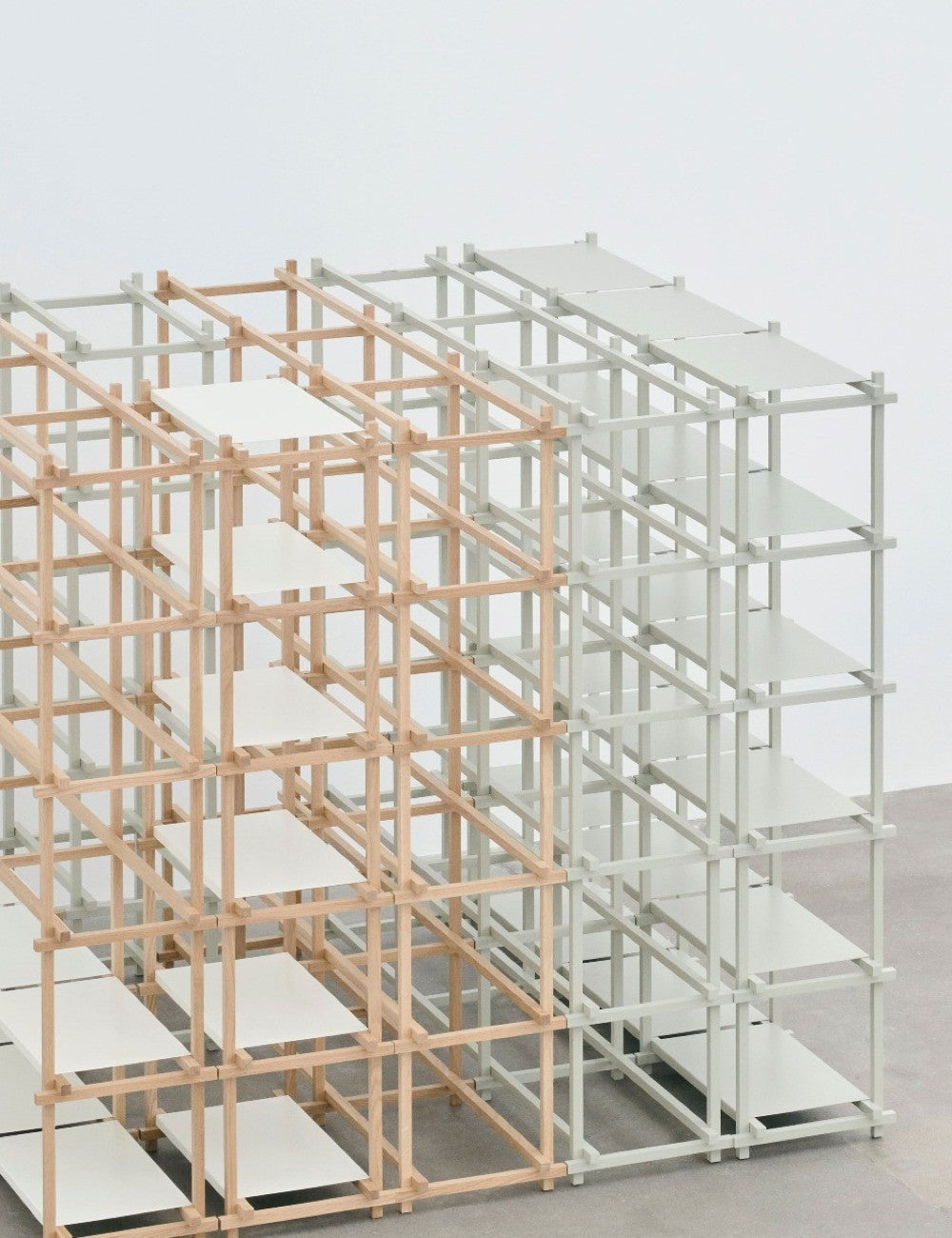 WOODY SHELVING COLUMN LOW