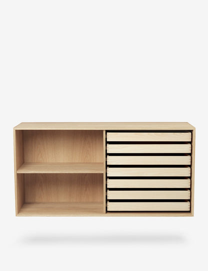 FK63 DEEP BOOKCASE & DRAWERS