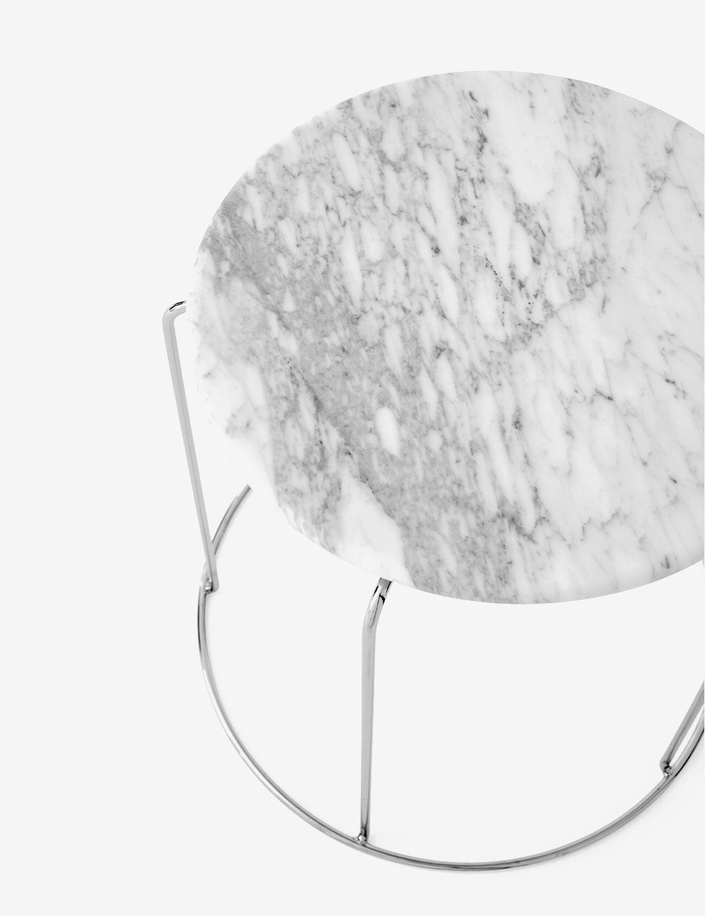 WIRE STOOL MARBLE TOP VP11