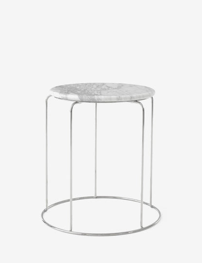 WIRE STOOL MARBLE TOP VP11