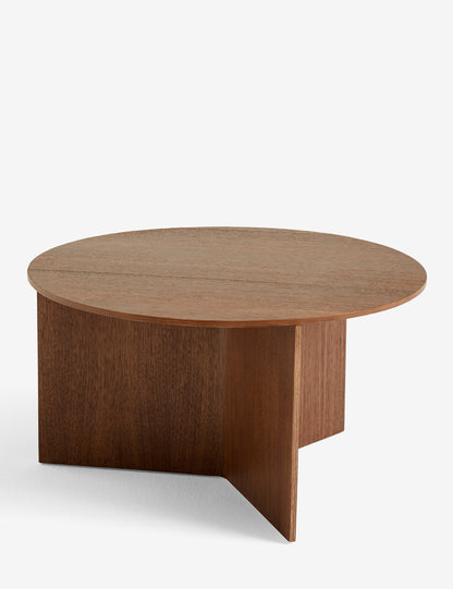 Slit wooden table Ø65