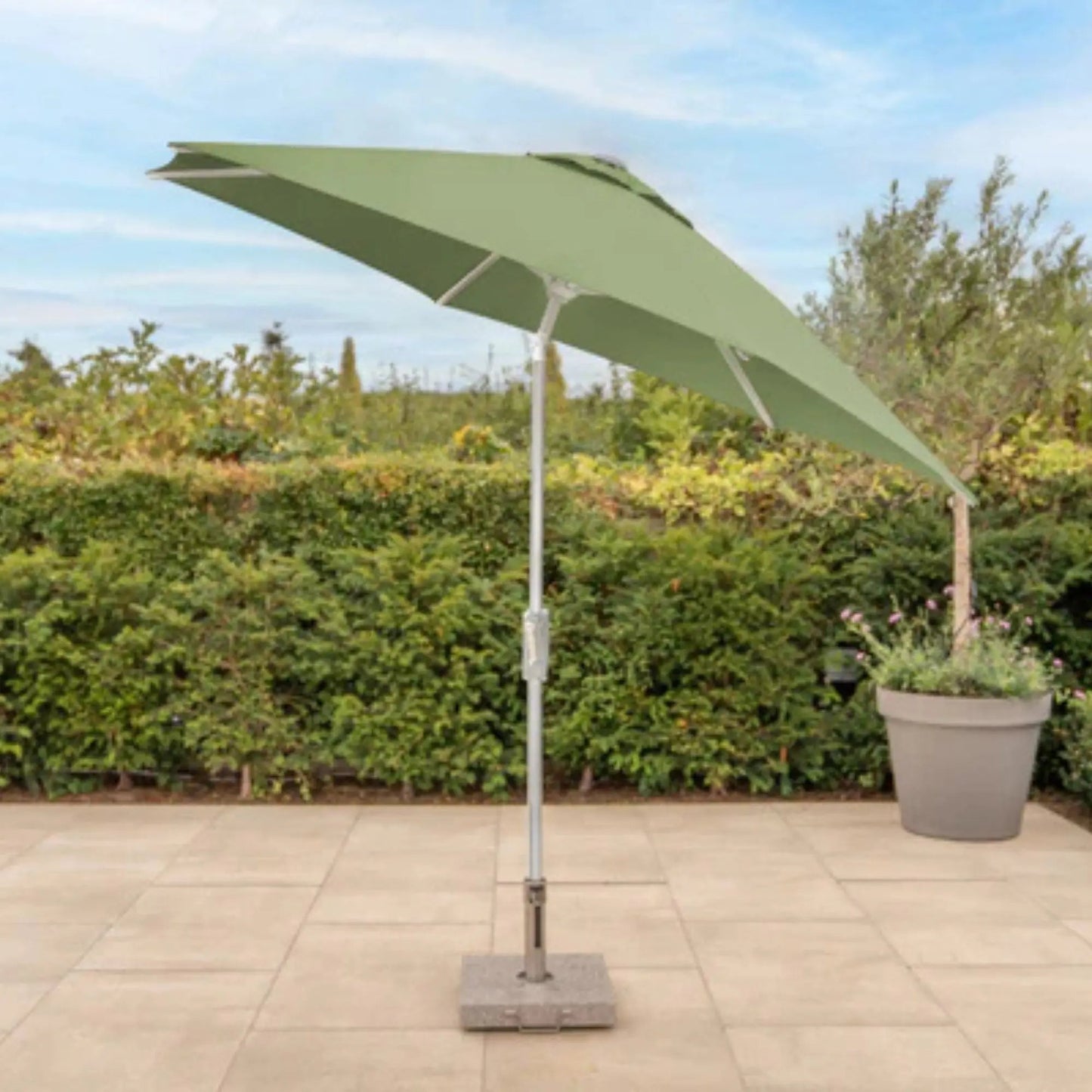 Kettler 25kg Granite Parasol Base - Wheels Handle Aluminium