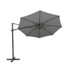 Kettler Aura 3m Round Slate Cantilever Parasol with Night Cover
